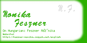 monika feszner business card